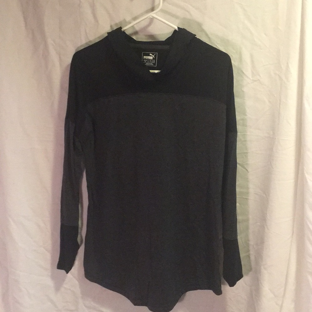 Puma 3/4 sleeve hooded shirt